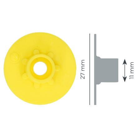 MS 圓形耳標 STF母頭 (100個) Ø27mm